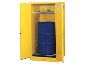 Picture of Justrite 896270 55G Cabinet Yellow Vertical Drum Extension