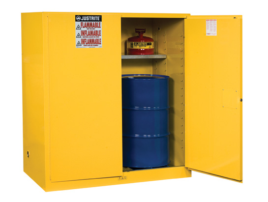 Justrite 899100 110G Cabinet Man Yellow Flam Vertical Drum Extension