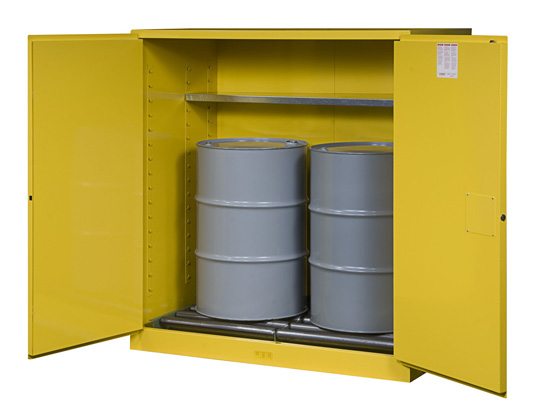 Justrite 899160 110G Cabinet Yellow Flam Vertical Drum Extension