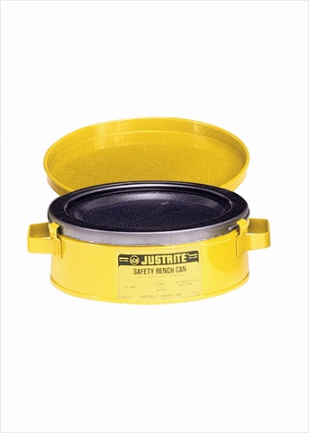 Justrite  2 Quart Bench Can-Yellow
