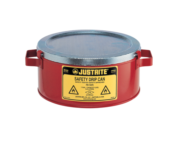 Drip Pan, Red, Circle, 1 gal