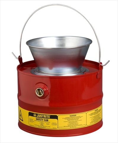 Justrite 10904 3 Gallon Drain Can-Yellow