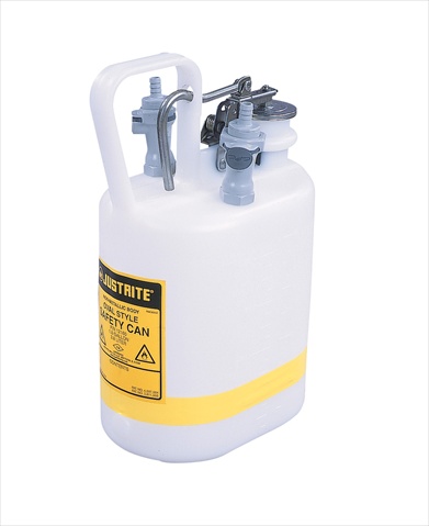 Picture of Justrite 12160 1 Gallon Trans Oval Can Polypropylene Disconnect
