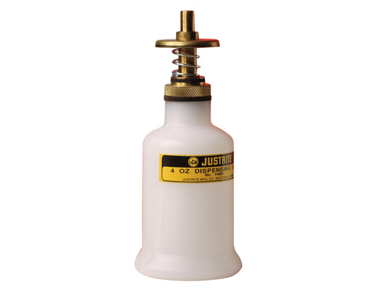 Justrite 14002 4 Oz Dispenser With Brass Head