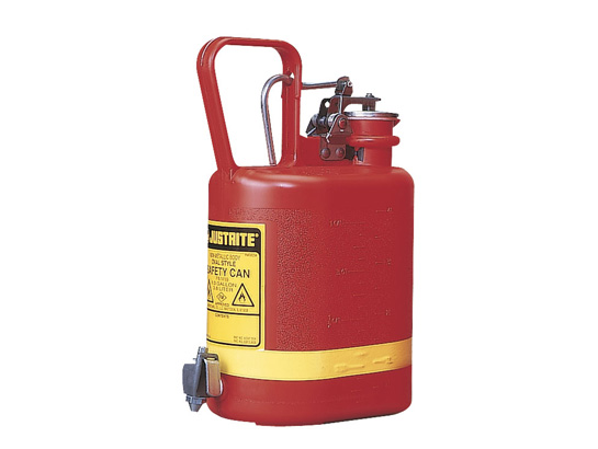 Justrite 14169 1 Gallon Oval Non Metallic Safety Container With Faucet
