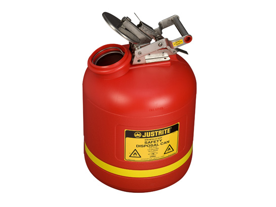 Justrite 5 Gallon Disposal Can Stainless Steel Hardware
