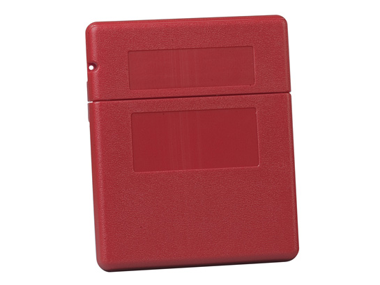 Document Box, 12 1/2 in H x 10 1/4 in W x 2 1/4 in D, Plastic, Includes Mounting Tape & (4) Labels