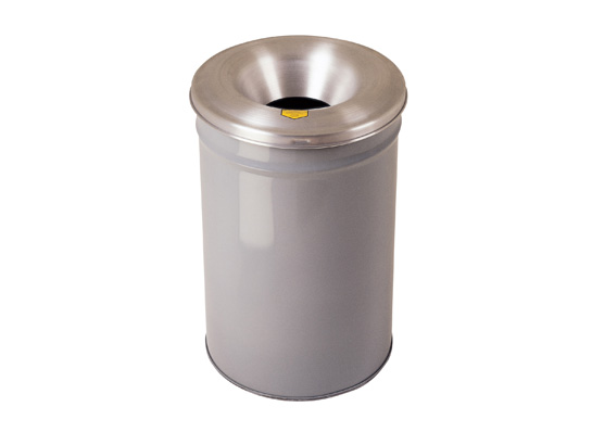 Picture of Justrite 26630G 30 Gallon Gray Cease Fire Receptacle