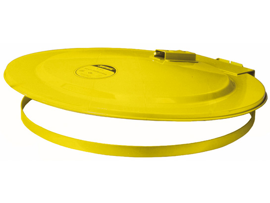 Picture of Justrite 26751 55 Gallon Safety Drum Cover-Yellow