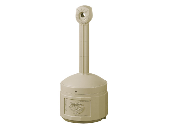 Picture of Justrite 26800B Smokers Cease Fire-Adobe Beige