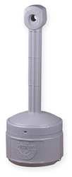 Justrite 26806G 1 gal Cease-Fire Cigarette Butt Receptacle - 30H, Polyethylene, Forest Green, 1 Gallon