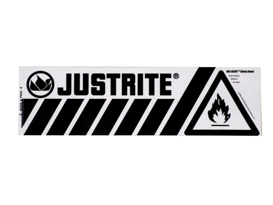 Picture of Justrite 29005 Lable Haz Alert Flam Band-Small