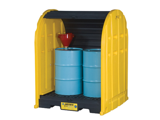 Picture of Justrite 28675 2 Drum Drumshed and Pallet