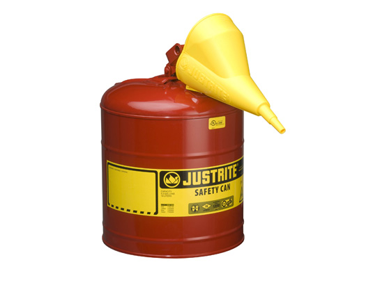 Picture of Justrite 7150110 5G-19L Safe Can Red With Funnel