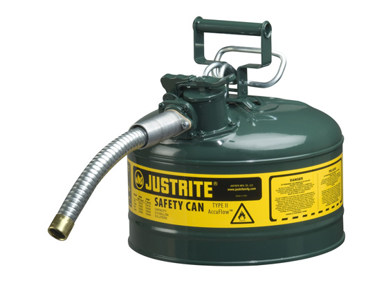 Justrite 2.5G-9.5L Iiaf Green 1 in. Hose