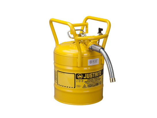 Justrite 7350230 5G-19L Iiaf Dot Yellow 1 in. Hose