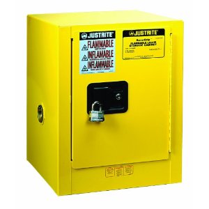 Picture of Justrite 8904205 4G Cabinet Yellow Flam Ctop Extension