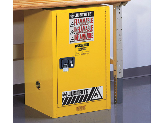 Picture of Justrite 891220 12G Cabinet Yellow Flam Safe Extension