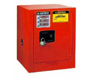 Justrite 891501 15G Cabinet Man Red Flam Compac Extension