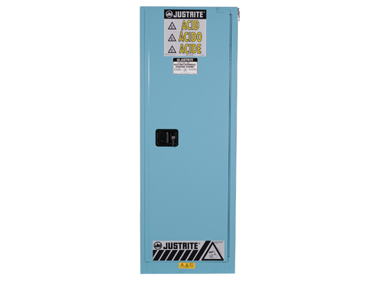 Justrite 892202 22G Cabinet Man Blue Acid Slim Extension