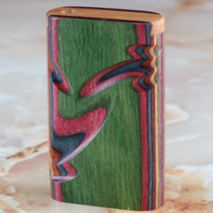 Small Sculpted Diamond wood Slider