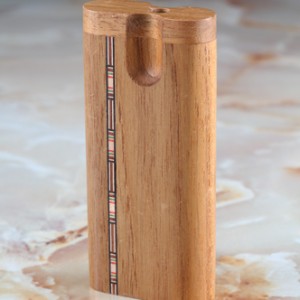 Large Teak Inlay Swivel Dugout