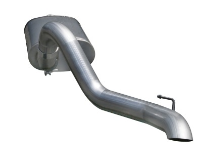 Picture of aFe Power 49-91004 Mach Force XP SS-409 4 in. Aluminized Steel Muffler Delete Pipe