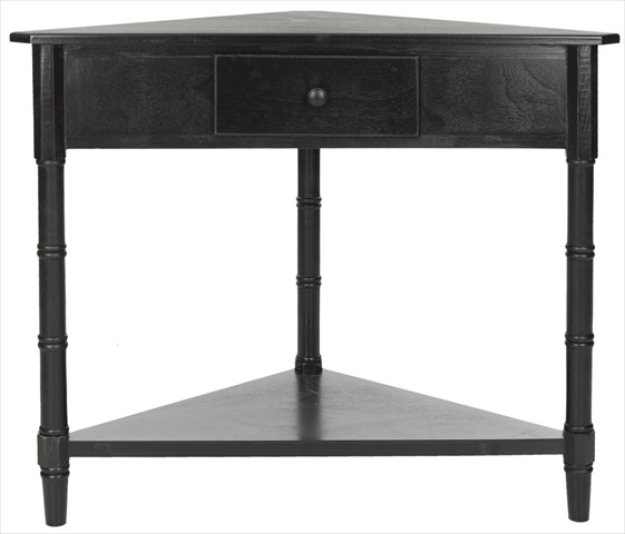 Picture of Safavieh AMH5709B Gabe Corner Table - Distressed Black