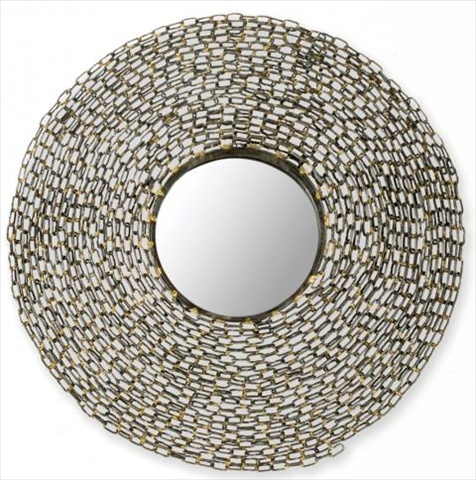 Picture of Safavieh MIR4009A Jeweled Chain Mirror Natural