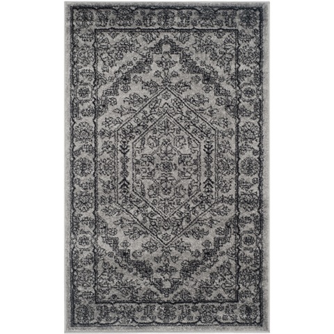 Picture of Safavieh ADR108A-3 3 x 5 ft. Small Rectangle Casual Adirondack- Silver and Black Power Loomed Rug