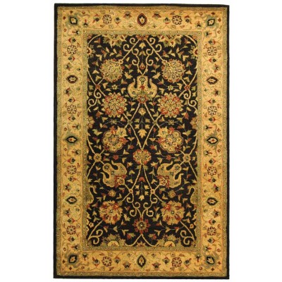 Picture of Safavieh AT21B-3 3 x 5 ft. Accent Traditional Antiquity- Black Hand Tufted Rug
