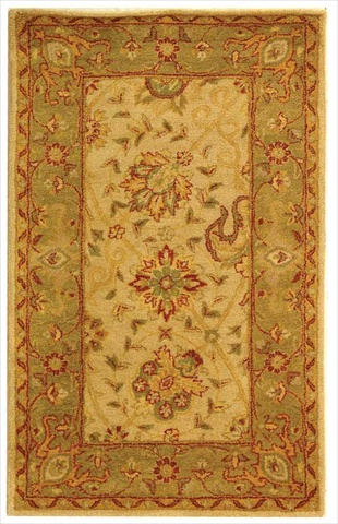 Picture of Safavieh AT21F-3 3 x 5 ft. Accent Traditional Antiquity- Ivory Hand Tufted Rug