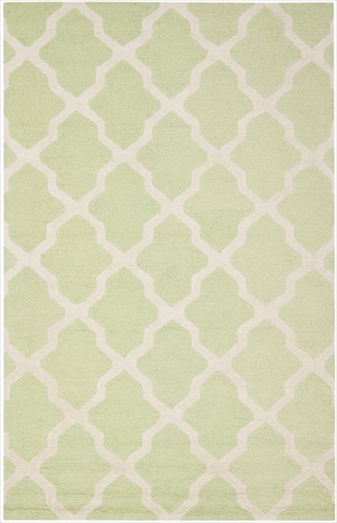 CAM121B-1115 11 x 15 ft. Oversized Transitional Cambridge- Light Green and Ivory Hand Tufted Rug -  Safavieh