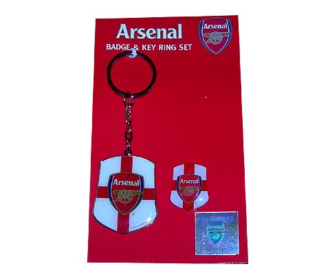 Picture of Arsenal SETARS Key Ring and Pin Badge Set