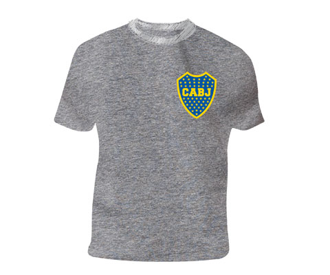 Picture of Boca Juniors CABJTEGXL Logo Grey T-shirt XL