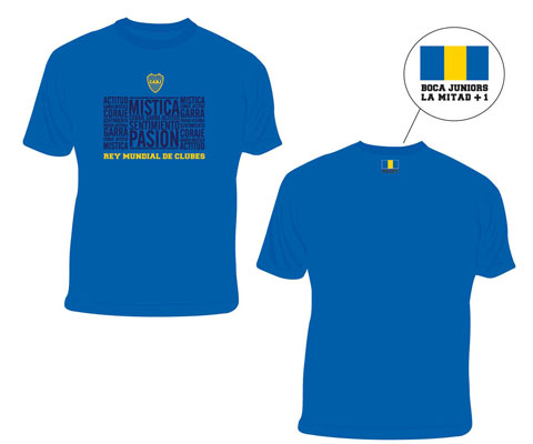 Picture of Boca Juniors CABJTLBS Mistica Blue S T-Shirt