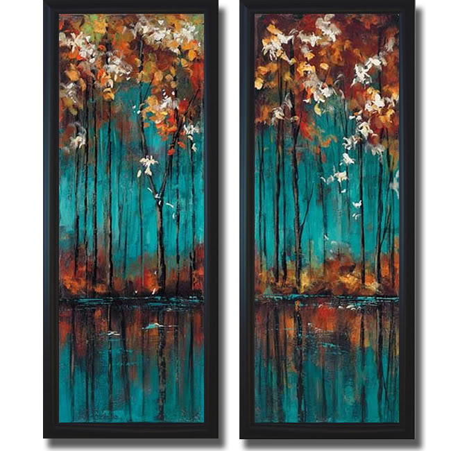 Picture of Artistic Home Gallery 1236519 The Mirror I And Ii By Luis Solis 2 Piece Framed Canvas Wall Art Set