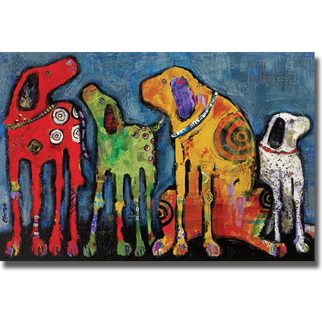 Picture of Artistic Home Gallery 2436531S Best Friends By Jenny Foster Premium Stretched Canvas Wall Art