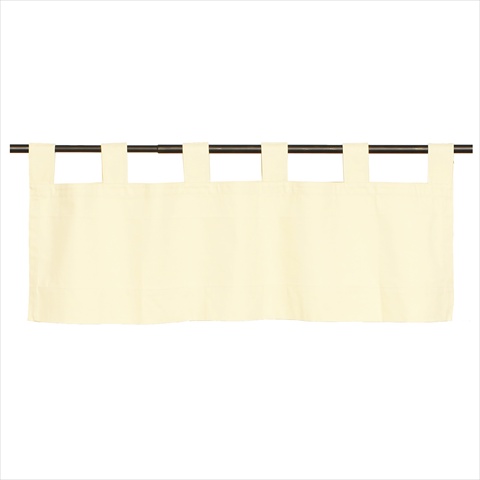 Thermalogic Insulated Solid Color Tab Top Valance, Natural
