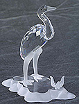 Picture of Asfour Crystal 1052-50 2.63 L x 3.34 H in. Crystal Stork Animals Figurines