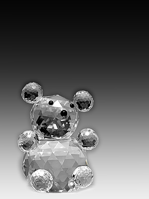 Picture of Asfour Crystal 642-40 2.16 L x 1.25 H in. Crystal Bear Animals Figurines