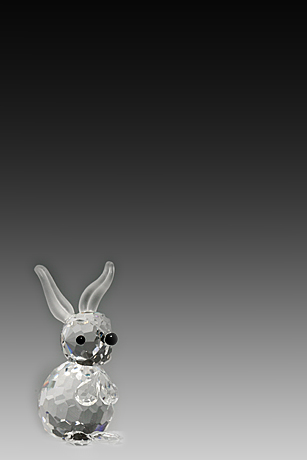 Picture of Asfour Crystal 647-17 1.06 L x 1.45 H in. Crystal Rabbit Animals Figurines