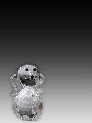 Picture of Asfour Crystal 651-27 1.77 L x 1.96 H in. Crystal Dog Animals Figurines