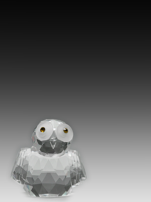 Picture of Asfour Crystal 677-30 1.57 L x 1.53 H in. Crystal Owl Birds Figurines
