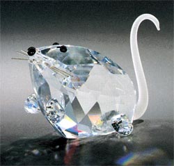 Picture of Asfour Crystal 678-2.5 2.75 L x 1.73 H in. Crystal Mouse Animals Figurines