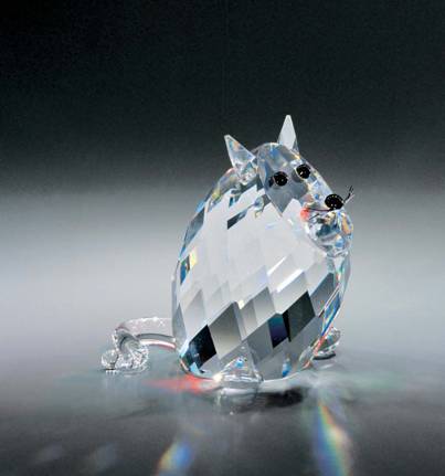 Picture of Asfour Crystal 692-50 1.49 L x 1.69 H in. Crystal Cat Animals Figurines