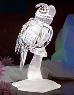 Picture of Asfour Crystal 695-65 2.63 L x 5.23 H in. Crystal Parrot Birds Figurines