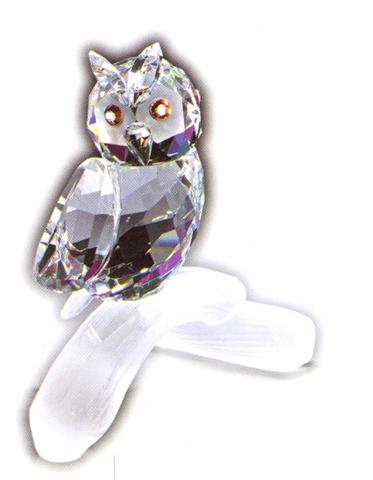 Picture of Asfour Crystal 696-35 1.81 L x 2.44 H in. Crystal Owl Birds Figurines