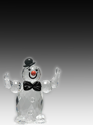 Picture of Asfour Crystal 753-50 1.96 L x 2.44 H in. Crystal Clown Celebrations Figurines