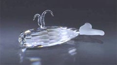 Picture of Asfour Crystal 953-65 3.42 L x 1.57 H in. Crystal Whale Sea Figurines